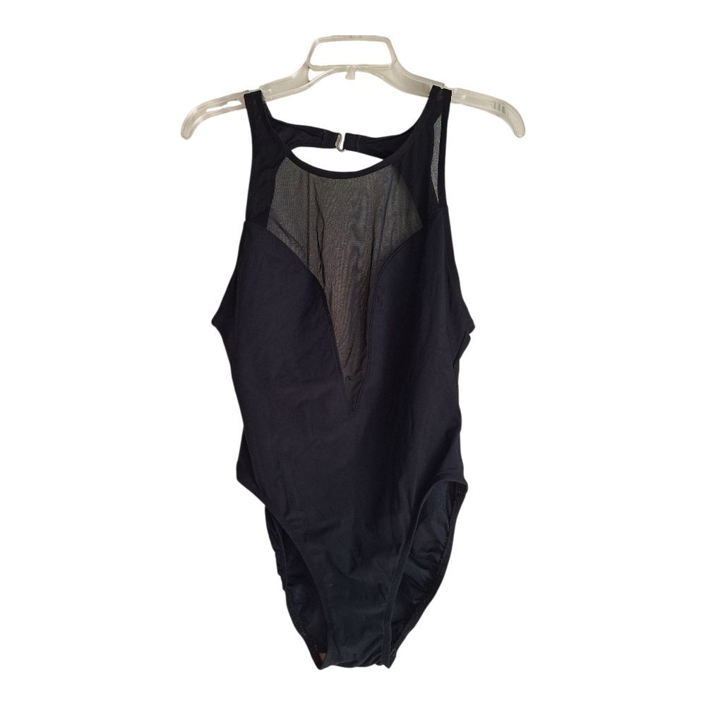 Vintage Anne Klein Black One-Piece Swimsuit
